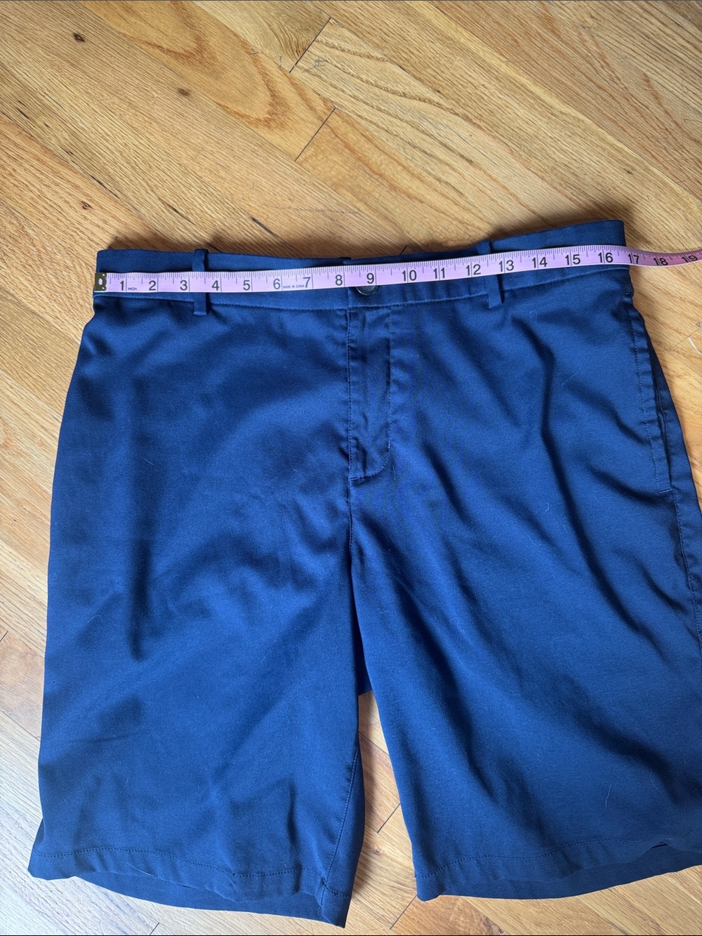 Nike Golf Dri-FIT Navy Blue Performance Flat Front Shorts Size 33 - Picture 5 of 6